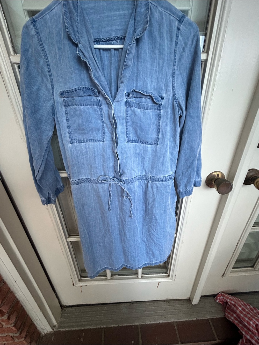 Old Navy Light Blue Denim Shirt Dress